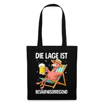 Die Lage Ist Besäufniserregend - Stoffbeutel - Schwarz - Vorne