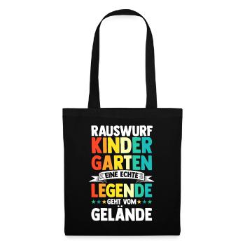 Eine Legende Geht vom Gelände - Stoffbeutel - Schwarz - Vorne