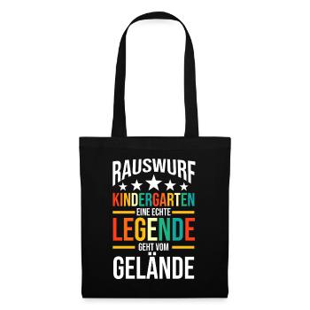 Eine Legende Geht vom Gelände - Stoffbeutel - Schwarz - Vorne