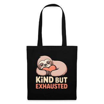 Nice but tired | Sloth Vibe - Tote Bag - black - Front