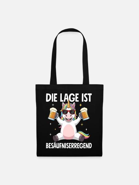 Die Lage Ist Besäufniserregend - Stoffbeutel - Schwarz