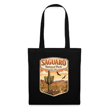 Saguaro National Park Emblem - Stoffbeutel - Schwarz - Vorne