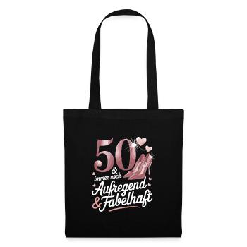 50 and still exciting and fabulous - Tote Bag - black - Front