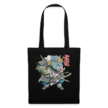 Boar Samurai Armor - Tote Bag - black - Front