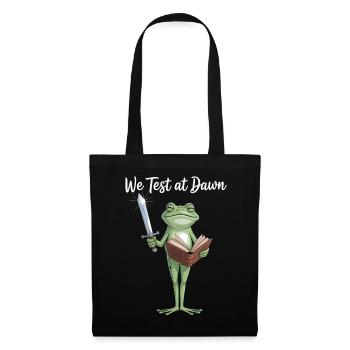 Épée de lecture du Chevalier Grenouille - Sac en tissu - noir - Devant