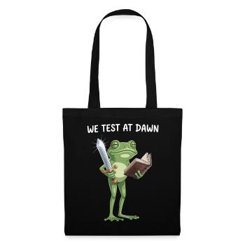 Dawn Quest Frog : Épée et Tome - Sac en tissu - noir - Devant