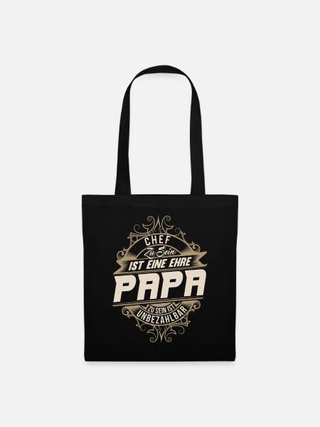 Chef Papa - Stoffbeutel - Schwarz