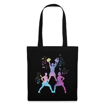 Cheerleader Cheer Mom Cheerleading - Stoffbeutel - Schwarz - Vorne