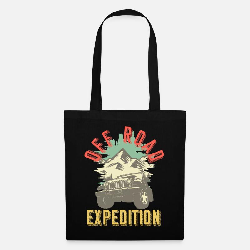 Offroad Expedition Adventure Gift Idea - Tote Bag - black