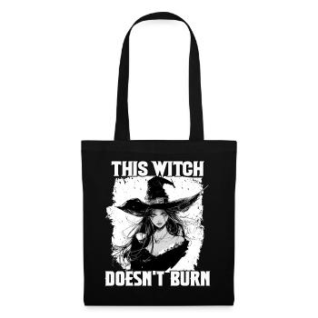 Costume de sorcière, fête d’Halloween pour femmes, cadeau des sorcières T - Sac en tissu - noir - Devant