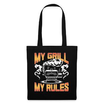 BBQ Grilling Meat Smoking Barbecue - Stoffbeutel - Schwarz - Vorne
