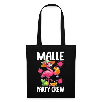 Malle Party Crew Flamingo - Stoffbeutel - Schwarz - Vorne