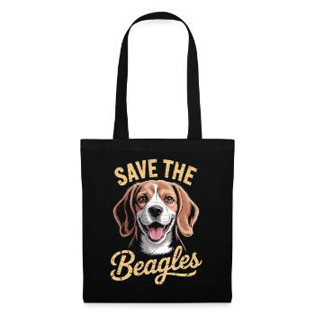 Save the Beagles - Tote Bag - black - Front