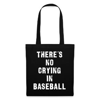 Baseball Motto Bold Tee - Tote Bag - black - Front