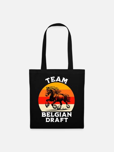 Team Belgisches Zugpferd - Stoffbeutel - Schwarz