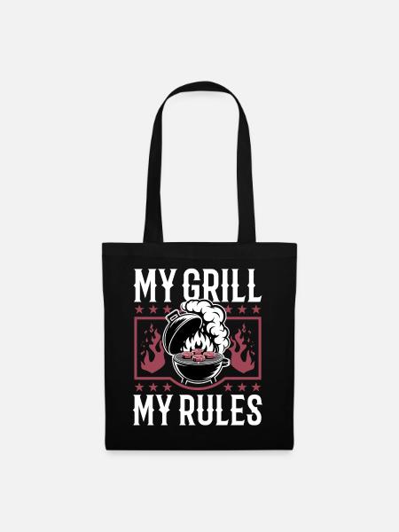 BBQ Grilling Meat Smoking Barbecue - Stoffbeutel - Schwarz