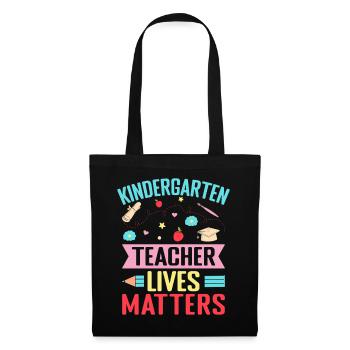 Enseignante de maternelle Lives Matters Enseignante de maternelle - Sac en tissu - noir - Devant