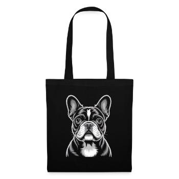 French Bulldog Frenchie - Tote Bag - black - Front