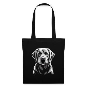 Labrador - Stoffbeutel - Schwarz - Vorne