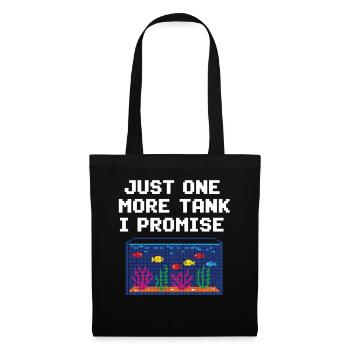 Joueur d’aquarium qui dit poisson - Sac en tissu - noir - Devant