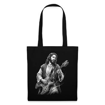 Jésus-Christ joue de la guitare - Sac en tissu - noir - Devant