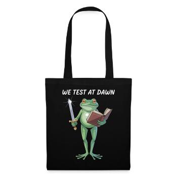 Guerrier Grenouille Matinale - Sac en tissu - noir - Devant