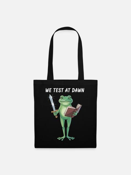 Dawn Quest Froschschwert und Schriftrolle - Stoffbeutel - Schwarz
