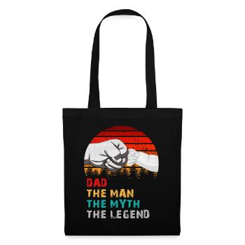 Dad The Man The Myth The Legend Funny Gift - Tote Bag - black - Front