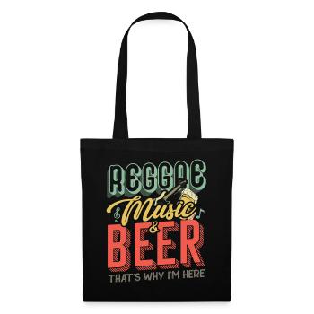 Reggae Music & Beer | Beer & Vibes - Tote Bag - black - Front