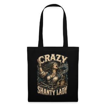 Shanty Choir Sea shanties Crazy Shanty Lady - Tote Bag - black - Front