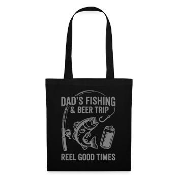 DADS FISHING AND BEER TRIP REEL GOOD TIMES - Tote Bag - black - Front
