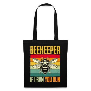 Beekeeper Rainbow Bee Beekeeper Beekeeping Gift - Tote Bag - black - Front