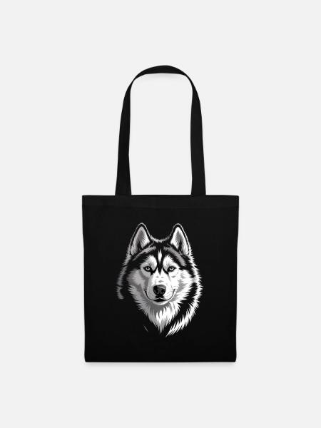 Husky - Stoffbeutel - Schwarz