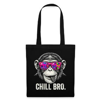 Vibrant Monkey with Neon Sunglasses - Tote Bag - black - Front
