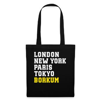 North Sea LONDON NEW YORK PARIS TOKYO BORKUM - Tote Bag - black - Front