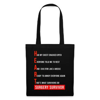 I Survived Open Heart Surgery - Tote Bag - black - Front