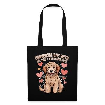 Goldendoodle Dog Breed - Tote Bag - black - Front