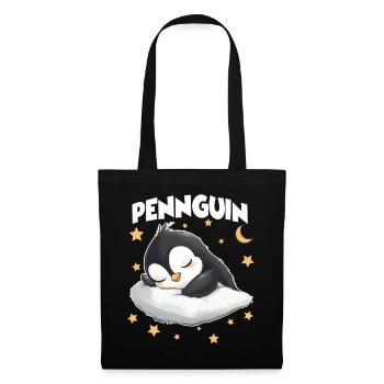 Câlin Penguin Pingouin Sleepyheads Lève-tard, câlin - Sac en tissu - noir - Devant