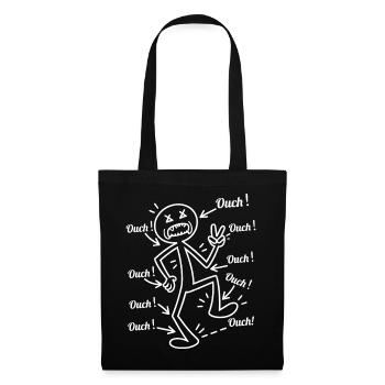 Humour Santé - J'ai Mal Partout Ouch - Sac en tissu - noir - Devant