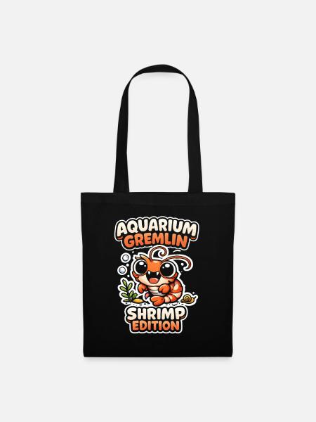 Aquarium-Gremlin | Garnelen Hobby - Stoffbeutel - Schwarz