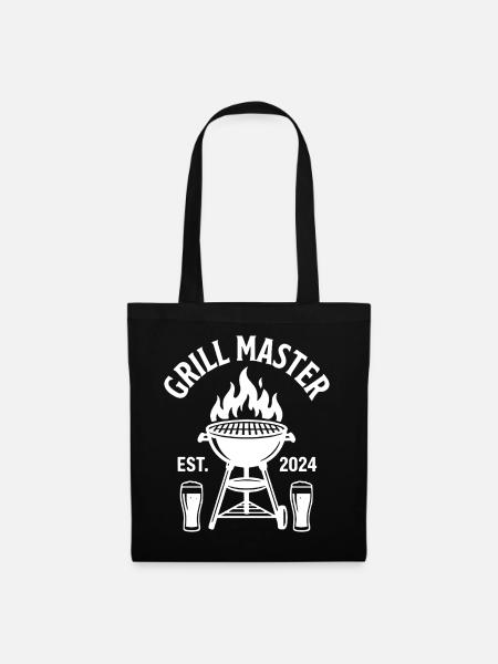 GRILL MASTER EST 2024 Grillmeister - Stoffbeutel - Schwarz