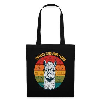 Physics Is No Prob-Llama Physics Teacher Shirt - Tote Bag - black - Front