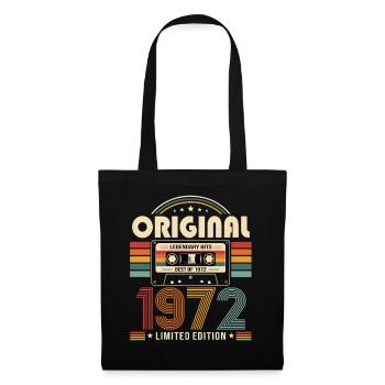 54e anniversaire Gift Man Cassette Best of 1972 - Sac en tissu - noir - Devant