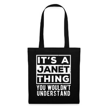 C’est une chose de Janet que tu ne comprendrais pas - Sac en tissu - noir - Devant
