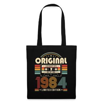 42e anniversaire Gift Man Cassette Best of 1984 - Sac en tissu - noir - Devant