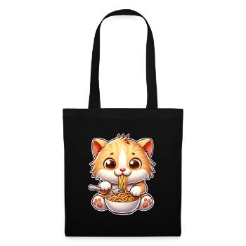 Kitten Spaghetti Pasta - Tote Bag - black - Front