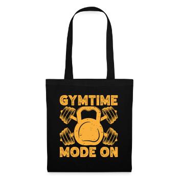 Mode Gymtime de Fitness Motivation Bodybuilder sur Gym - Sac en tissu - noir - Devant