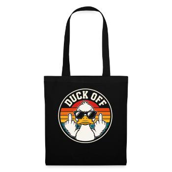 Baissez-vous du coucher de soleil rétro - Sac en tissu - noir - Devant