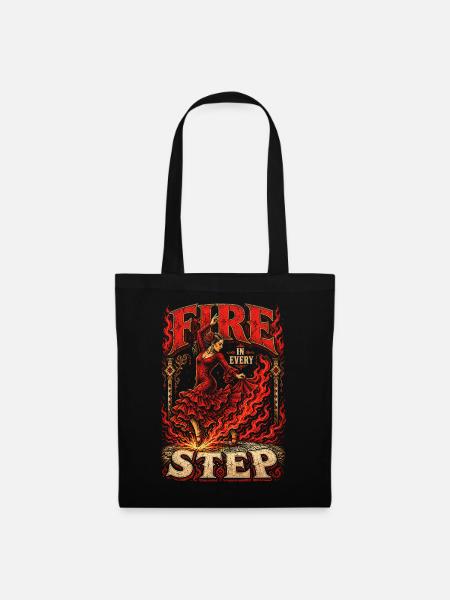 Flamenco Fire In Every Step - Stoffbeutel - Schwarz