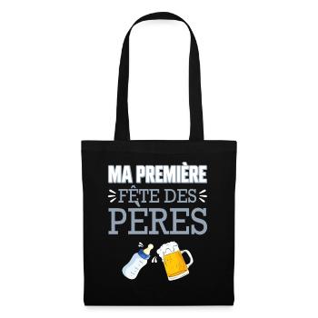 Ma Première Fête des Pères - Sac en tissu - noir - Devant